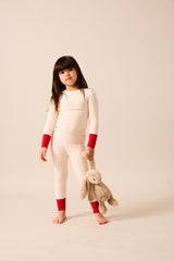 Lil Legs Pitter Patter Collection Boys Girls Cotton Color Block Pajamas Lounge Set - CBLST