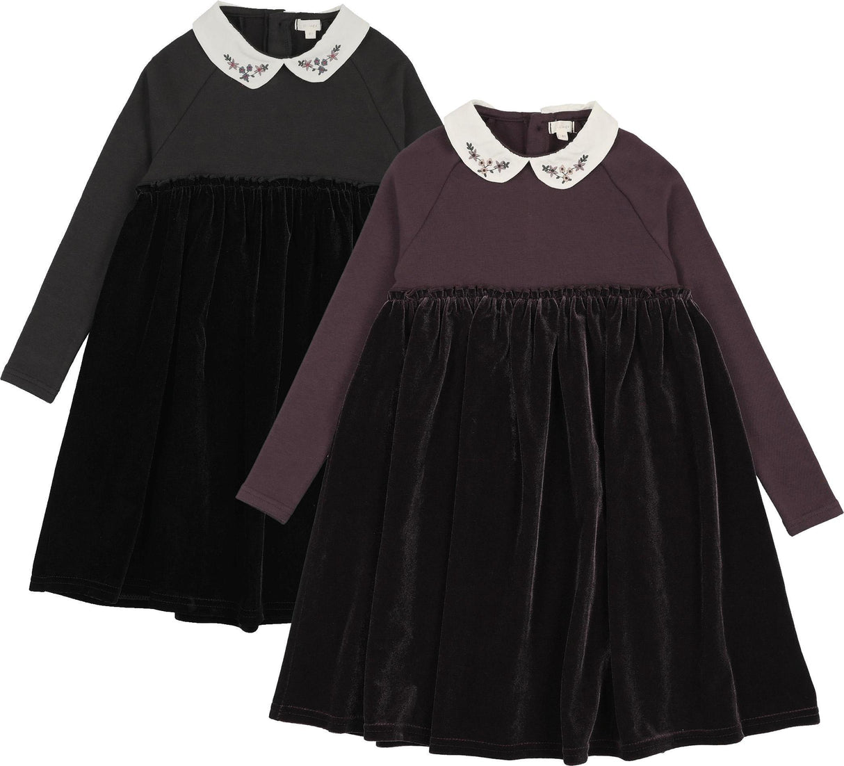 Lil Legs Dressy Loungewear Collection Girls Embroidered Collar Short Length Robe - AF26D209B