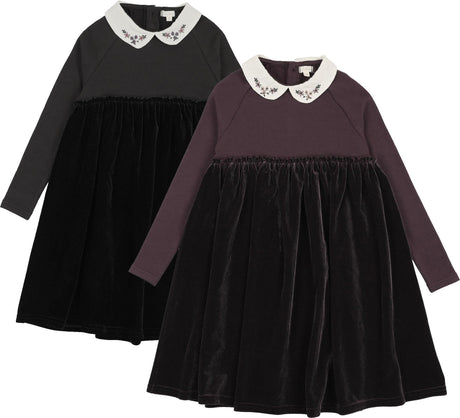 Lil Legs Dressy Loungewear Collection Girls Embroidered Collar Short Length Robe - AF26D209B