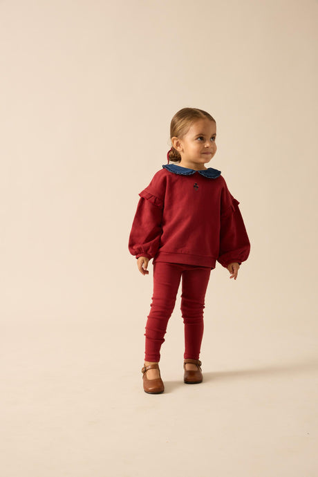 Analogie by Lil Legs Sweet Campaign Collection Baby Girls Ruffle Sweatshirt Outfit - AF26TS111