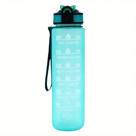 ShirtStop Motivational Water Bottle with Carrying Strap