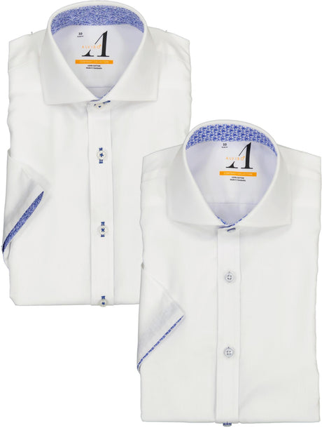Alviso Boys Short Sleeve Dress Shirt with Contrast - Spring 2026