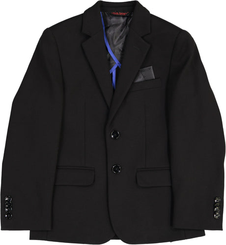 Leo & Zachary Boys Black Stretch Suit Separates