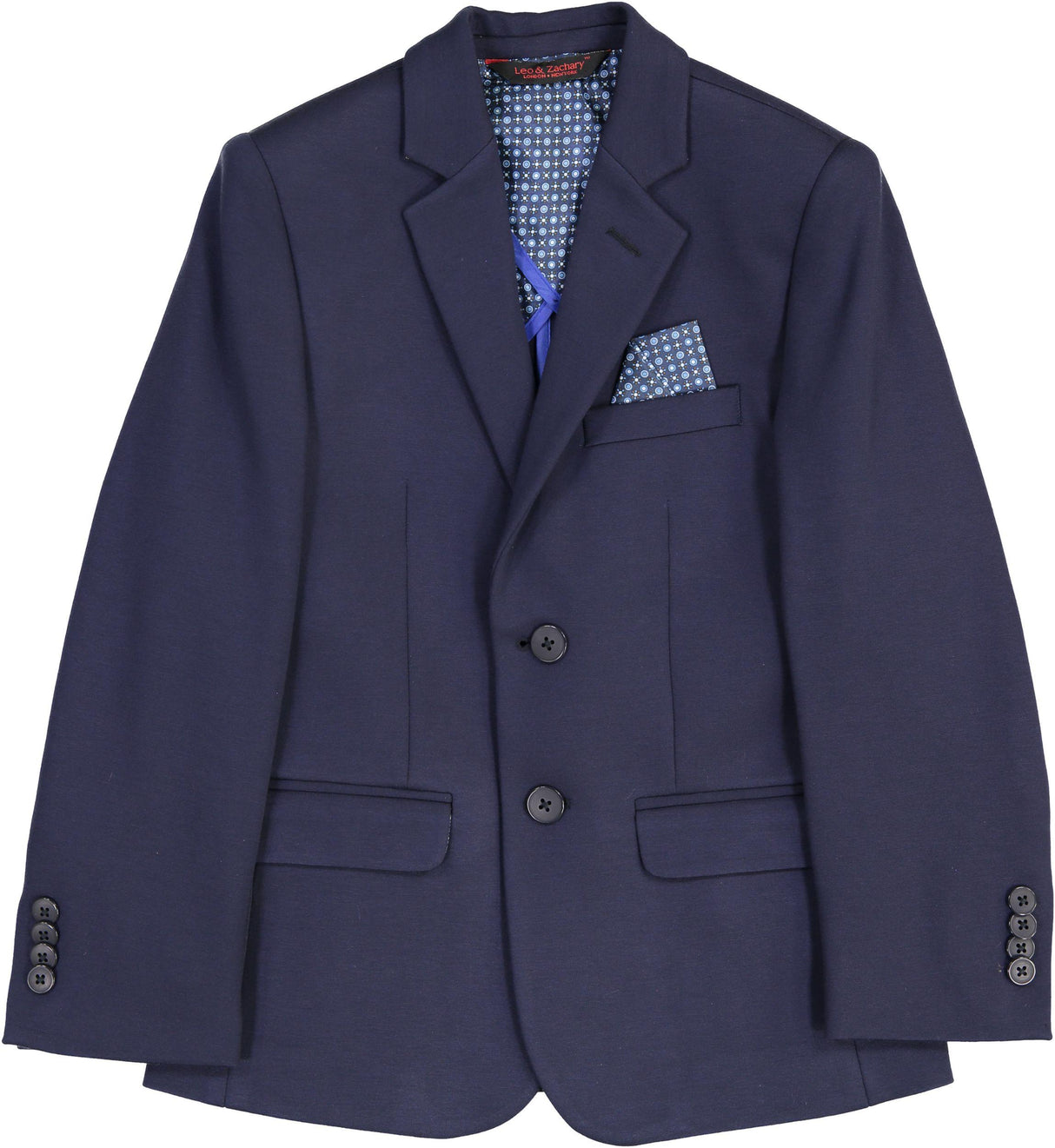 Leo & Zachary Boys Navy Stretch Suit Separates