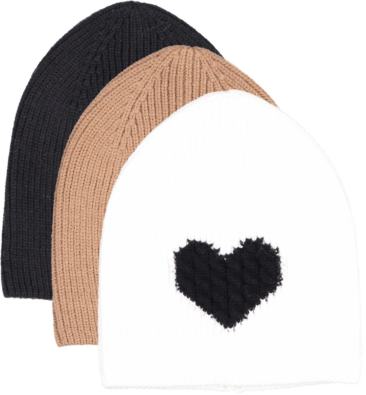 Zubii Girls Cable Heart Knit Beanie Hat - ZU034