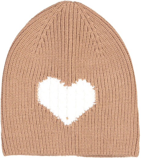 Zubii Girls Cable Heart Knit Beanie Hat - ZU034