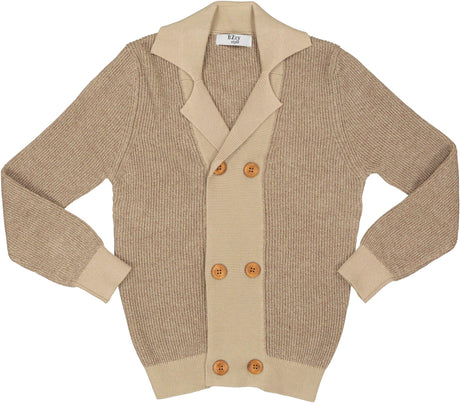 BZzy Style Boys Double Breasted Cardigan - 7173