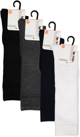 Spot On Basics by Memoi Girls Flat Knit Knee Socks - SP-1019