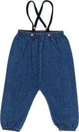 Analogie by Lil Legs Sweet Campaign Collection Boys Girls Knit Strap Bubble Suspender Overall - AF26S828