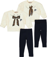 Phil and Phoebe Baby Boys Girls Printed Tie Outfit - C-30117