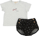 Lola Baby Girls Denim Cherry Outfit - SB6CP7350G