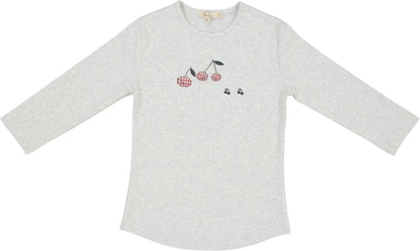 Lola Girls Cherry Print 3/4 Sleeve T-shirt - SB6CP7350T