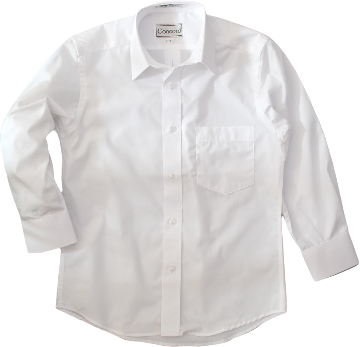 Concord Boys Long Sleeve White Dress Shirt