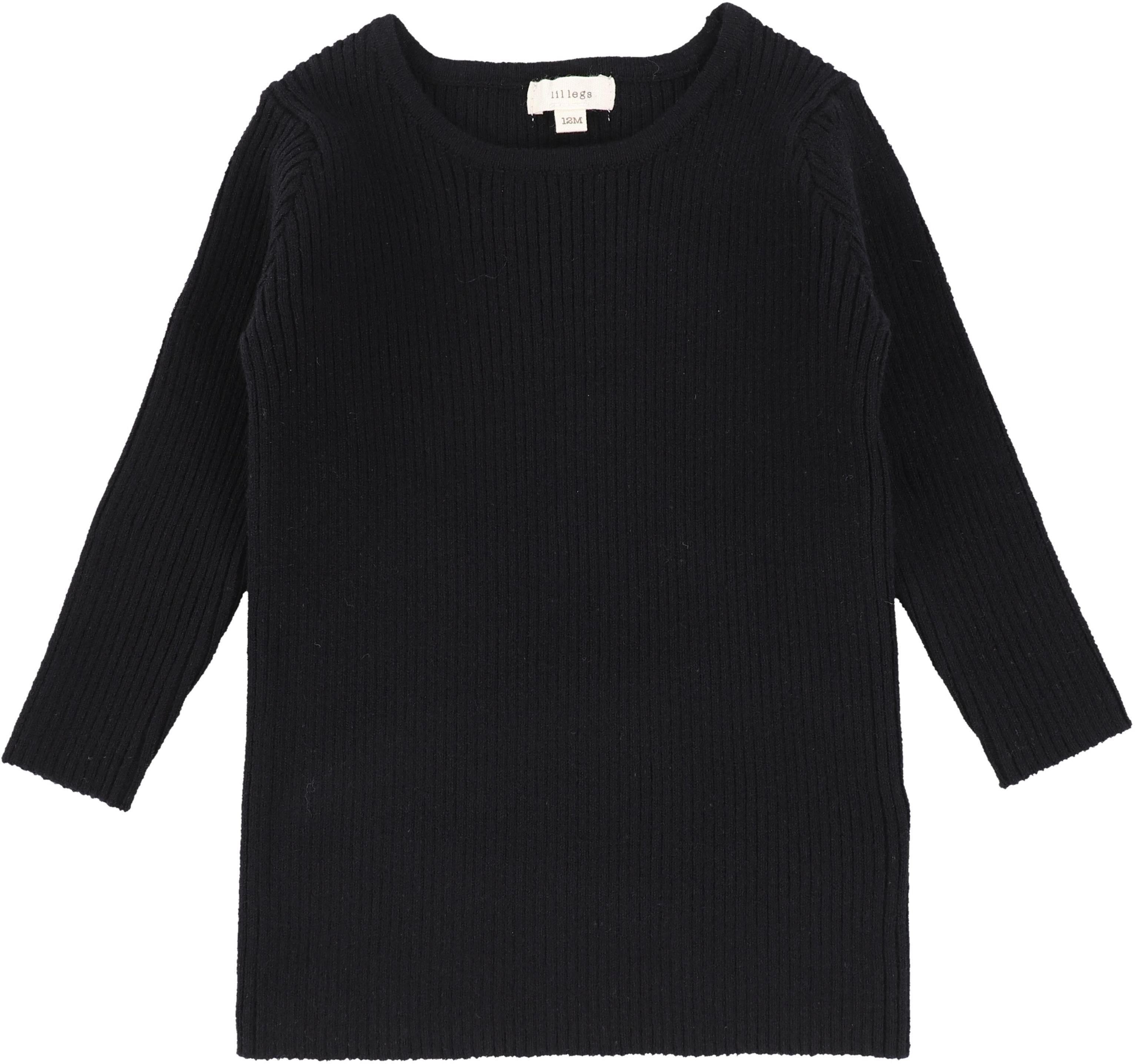 Lil legs Knit Crewneck - Black Lil legs Knit Crewneck - Black