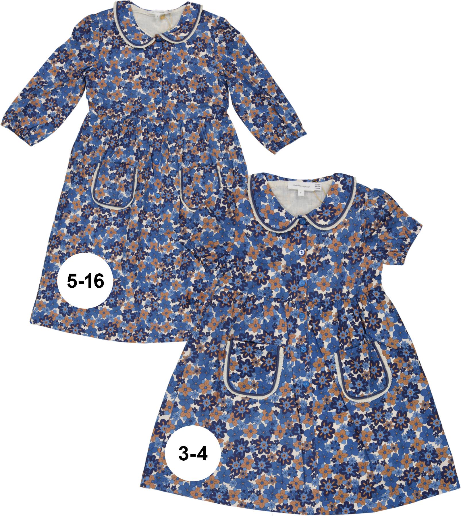 princess charlotte liberty dress Liberty Of London Girls Dress 5-6 Betsy Blue Tana Lawn like Princess charlotte