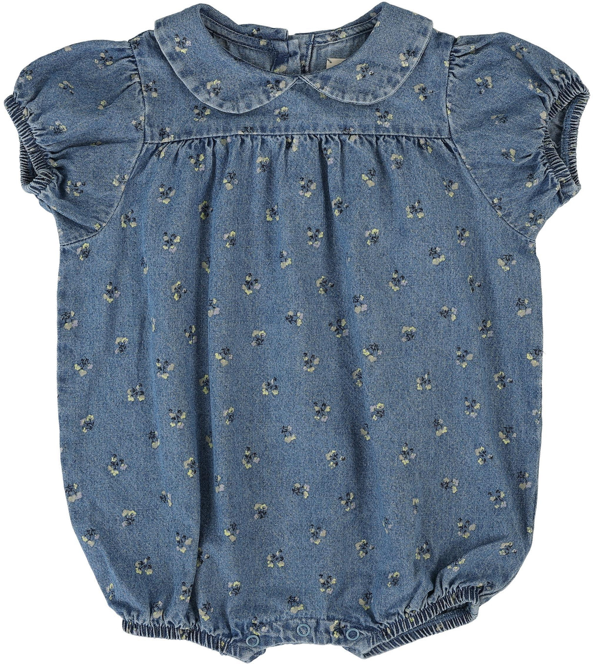 Analogie by Lil Legs Dainty Denim Collection Baby Girls Dainty Denim Romper - DDGR