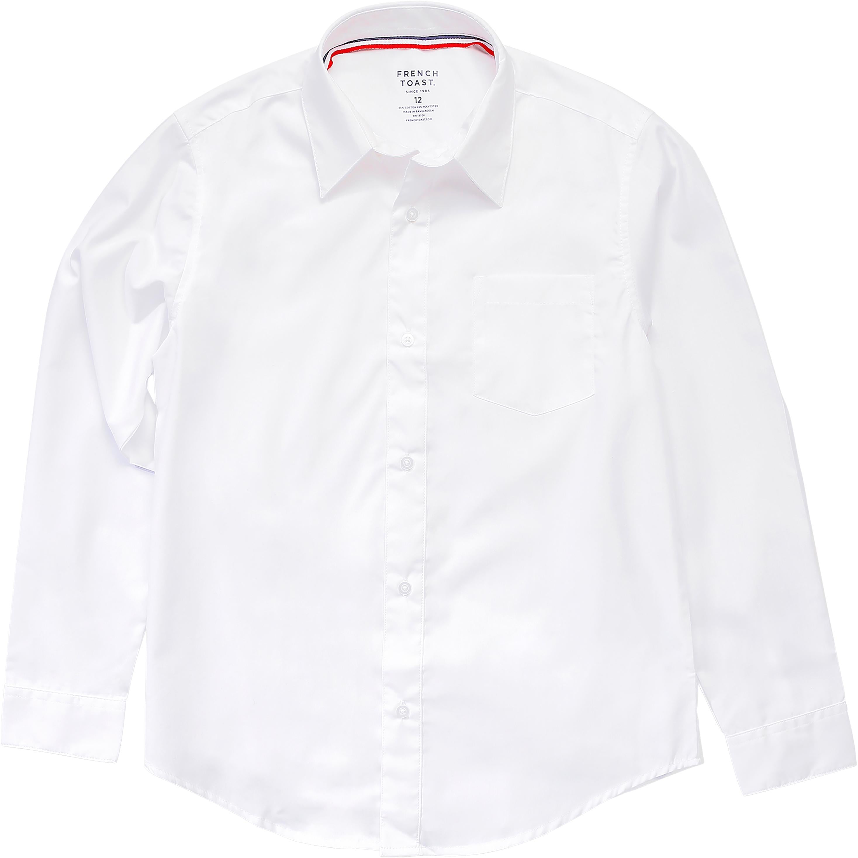 french toast dress shirt Lee Uniforms Young Men's Short Sleeve Dress Shirt, Size: Small, Black