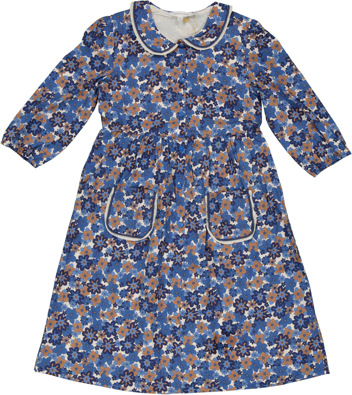 Charlotte & George Girls Ruffle Trim Dress - SB6CP7356D