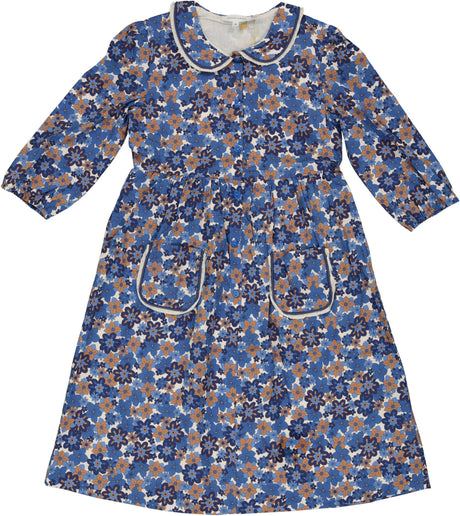 Charlotte & George Girls Ruffle Trim Dress - SB6CP7356D