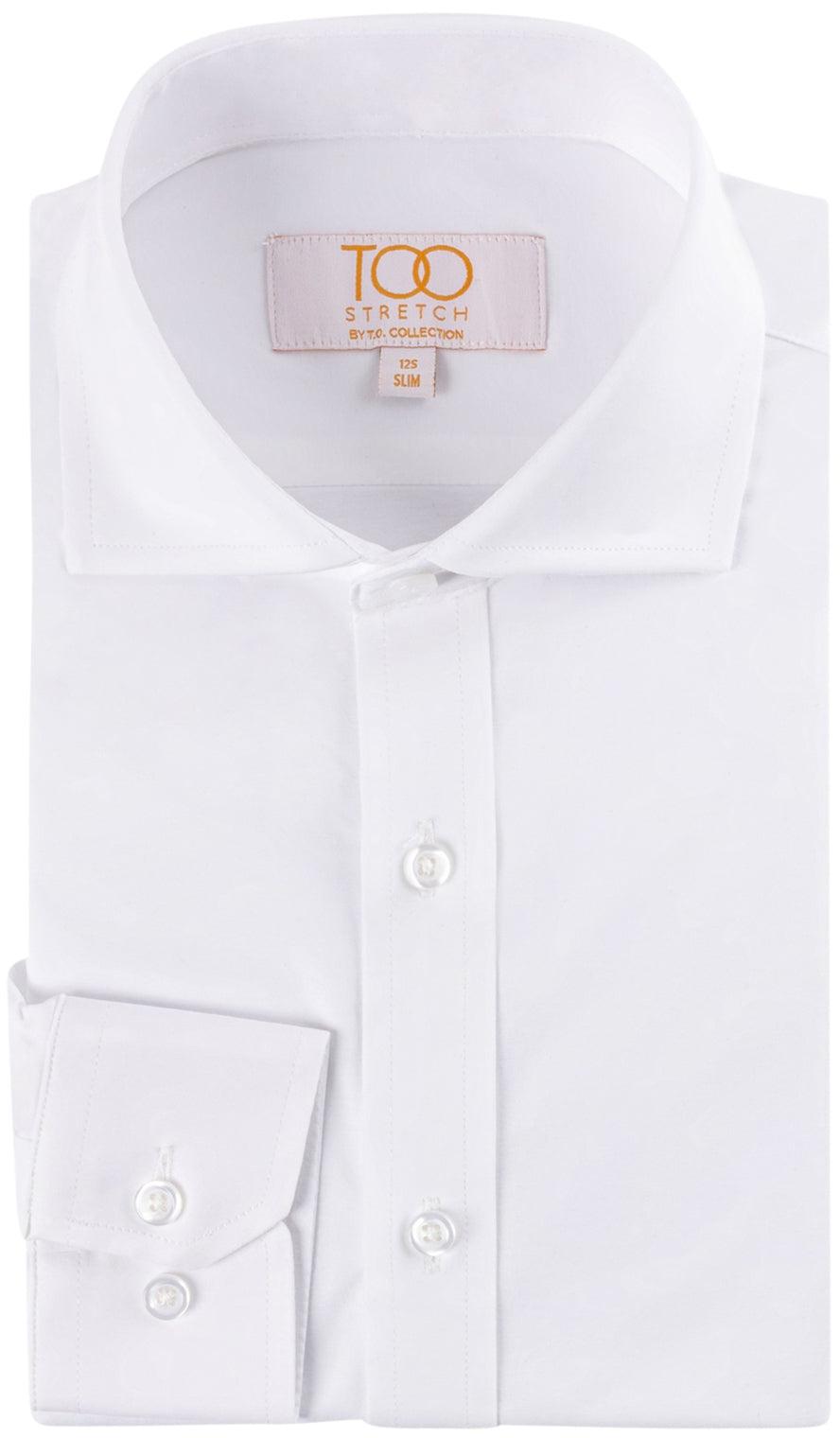 T.O. Collection Boys Too Super Stretch White Long Sleeve Dress Shirt White / 10 Husky T.O. Collection Boys Too Super Stretch White Long Sleeve Dress Shirt White / 10 Husky