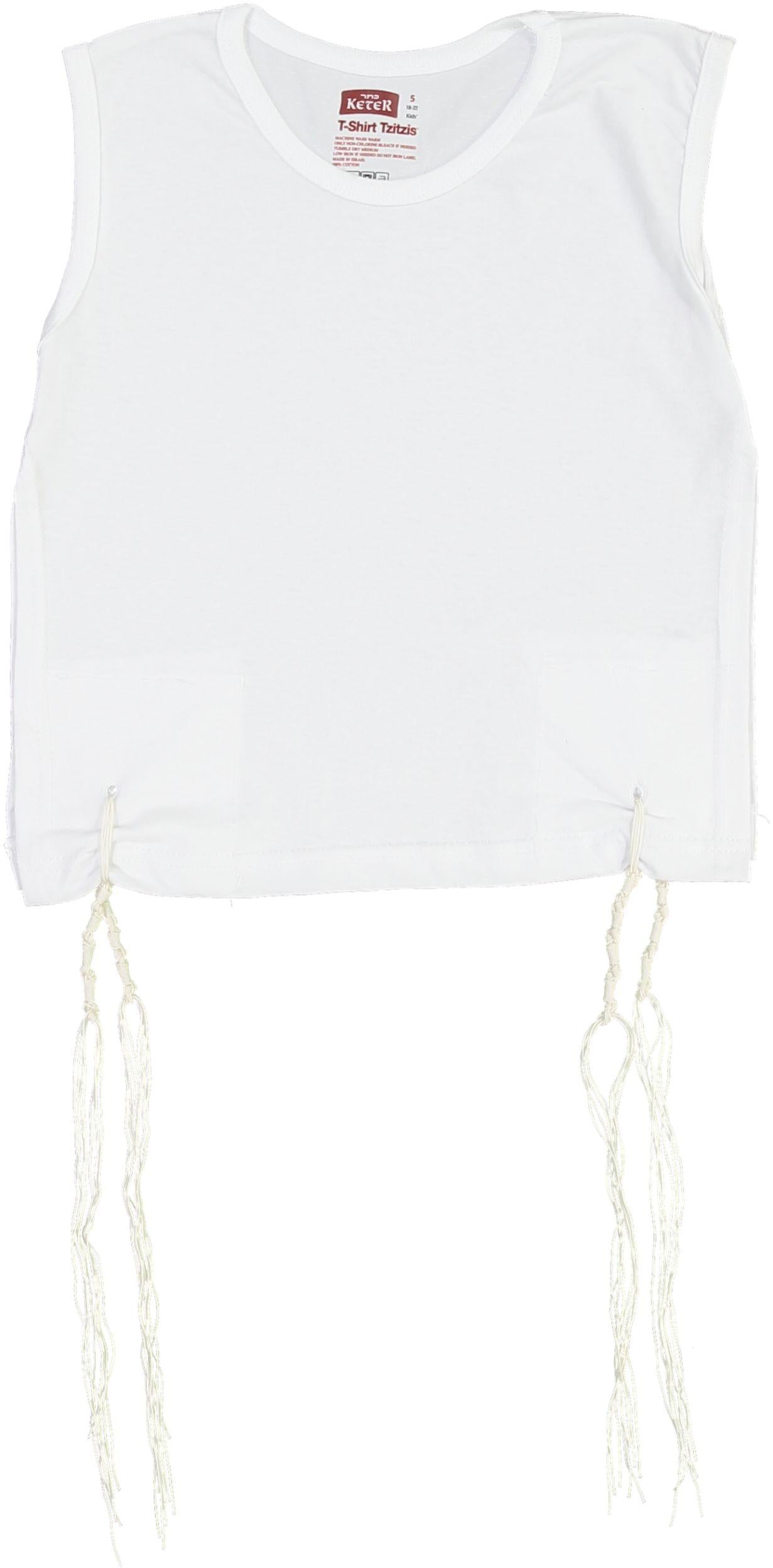 Keter Judaica Boys Perf-Tzit Round Neck Undershirt Tzitzis