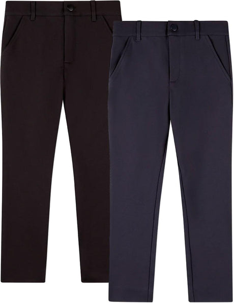 Memoi Boys Solid Two Pocket Dress Pants - MBP-500