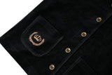 Bopop Boys Girls Embroidered Crest Velour Pajamas - M927