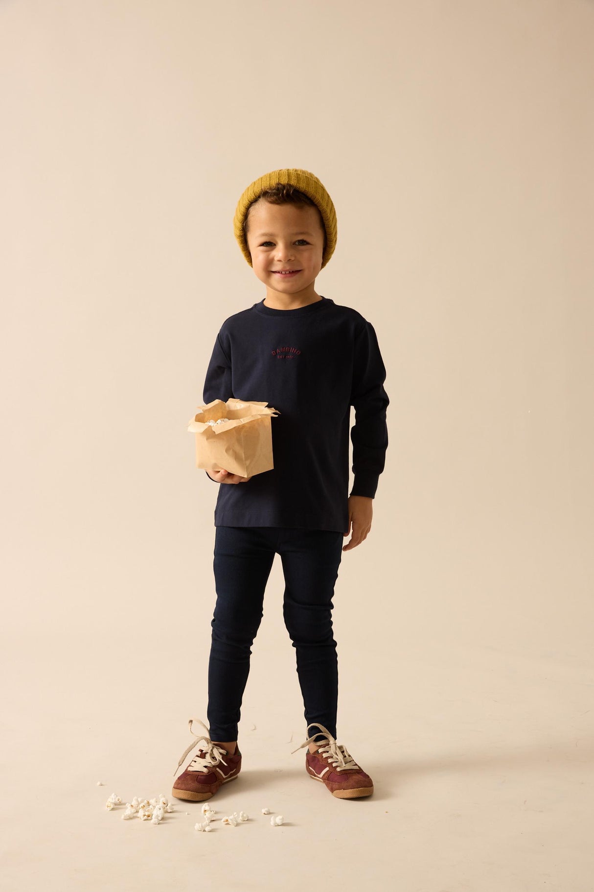 Analogie by Lil Legs Denim Day Collection Boys Long Sleeve T-shirt - AF26T728