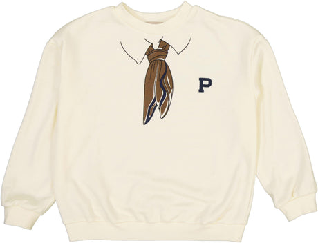 Phil and Phoebe Boys Girls Printed Tie Sweatshirt - C-30116