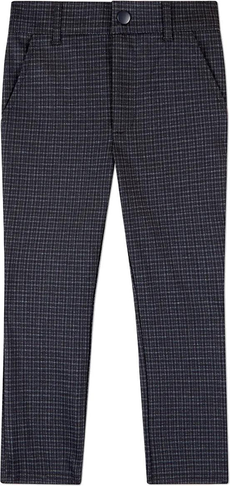 Memoi Boys Plaid Printed Two Pocket Dress Pants - MBP-502