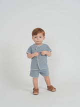 Mr. Mr. Baby Boys Linen Outfit - SB6CY2920