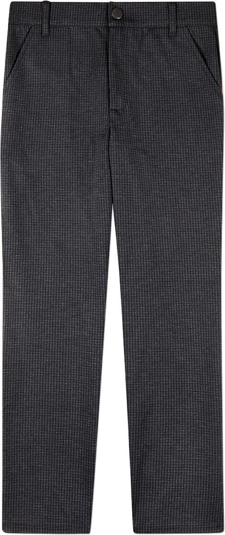 Memoi Boys Houndstooth Printed Two Pocket Dress Pants - MBP-501