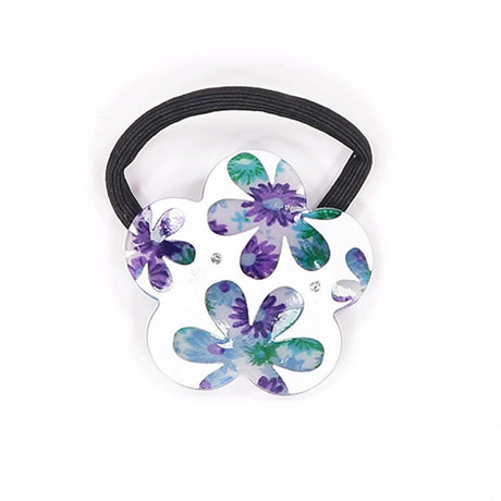 Keshet Flower Ponytail Holder - PT-5938