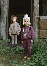 Analogie by Lil Legs Lil People Collection Baby Girls Bear Sweatshirt Outfit - AF26TS123