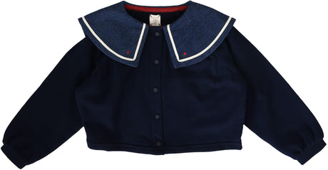 Analogie by Lil Legs Sweet Campaign Collection Girls Sailor Collar Cardigan - AF26S526