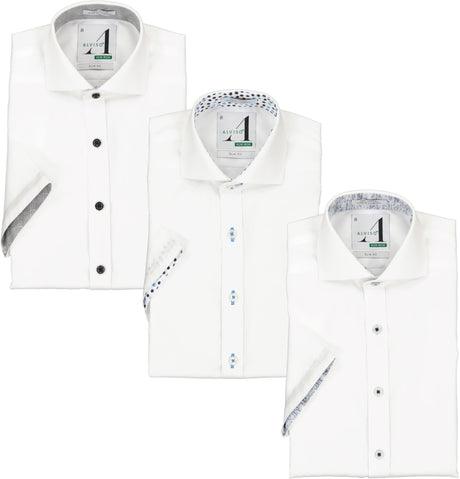 Alviso Boys Short Sleeve Dress Shirt with Contrast - Spring 2023