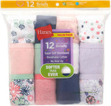 Hanes Girls Assorted Briefs 12 Pack - G12BRF
