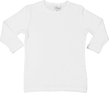 LandsKID Girls 3/4 Sleeve Ribbed Modal T-shirt - LK5-3/4