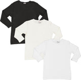 LandsKID Girls 3/4 Sleeve Ribbed Modal T-shirt - LK5-3/4