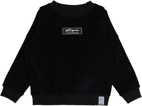 Analogie by Lil Legs Velour Vibes Collection Boys Velour Sweatshirt - AF26S522