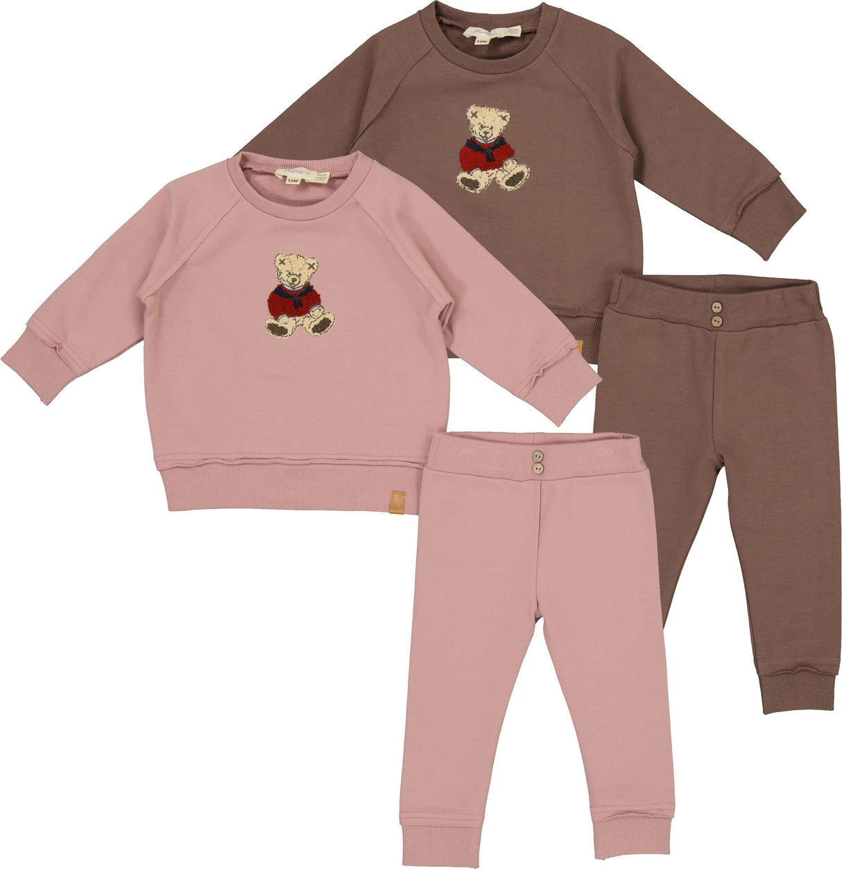 J'taime +1 Baby Boys Girls Teddy Bear Outfit - WB6CP7462E