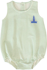 Lil Legs Camp Scouts Collection Baby Boys Sailor Stripe Romper - SSTR