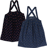 Analogie by Lil Legs Vintage Floral Collection Girls Pinafore Jumper - VFPJ