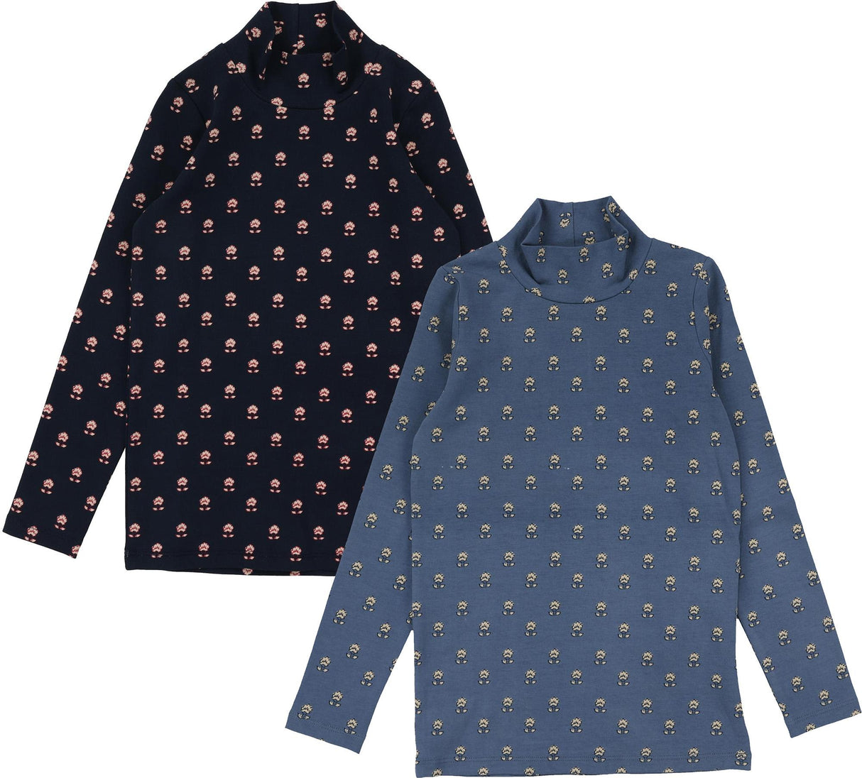 Analogie by Lil Legs Vintage Floral Collection Girls Mockneck Turtleneck - VFMN
