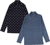 Analogie by Lil Legs Vintage Floral Collection Girls Mockneck Turtleneck - VFMN