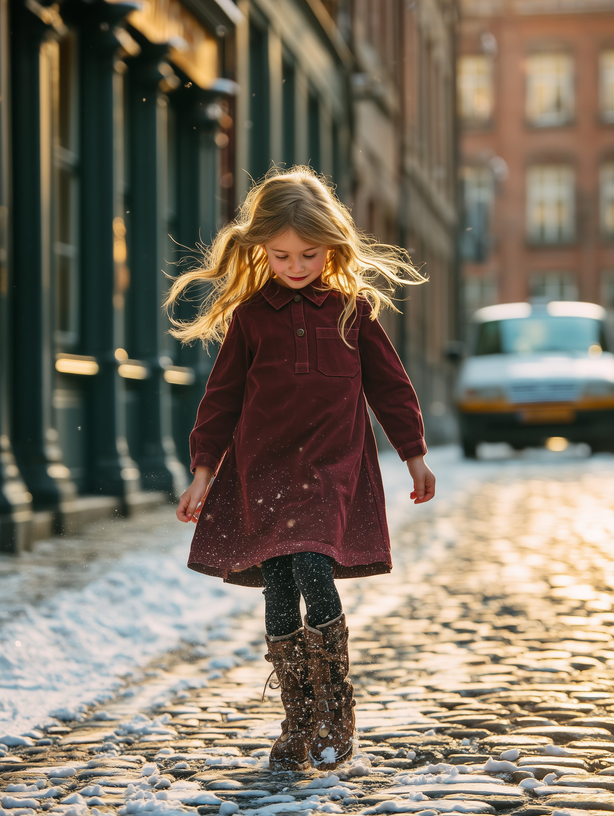 Montee Girls Denim Edit Dress - DEDW25