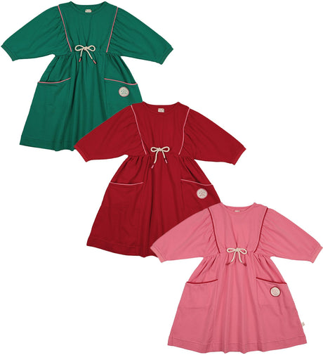 Analogie by Lil Legs Boating Crew Collection Girls 3/4 Sleeve Dress - BCDQ