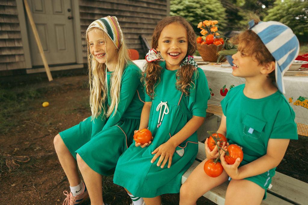 Analogie by Lil Legs Boating Crew Collection Girls 3/4 Sleeve Dress - BCDQ