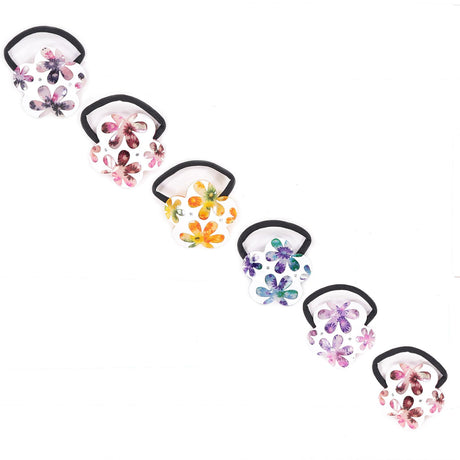 Keshet Flower Ponytail Holder - PT-5938