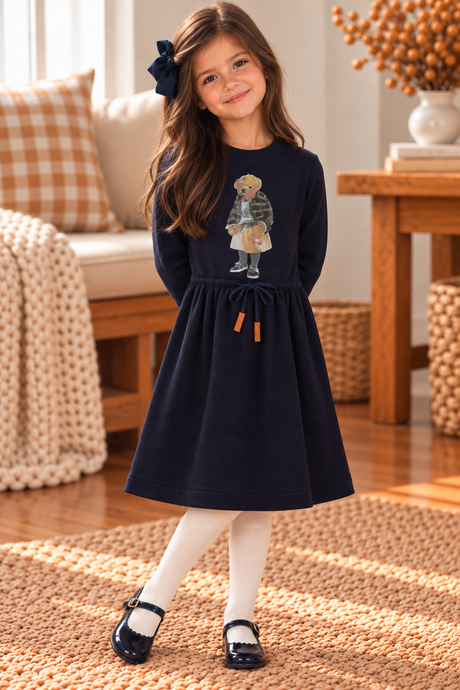 Phil and Phoebe Girls Bear Dress - C-28824